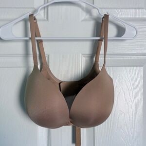 NEW Skims Ultimate Push Up Plunge Bra‎ Clay Underwire Padded Smooth